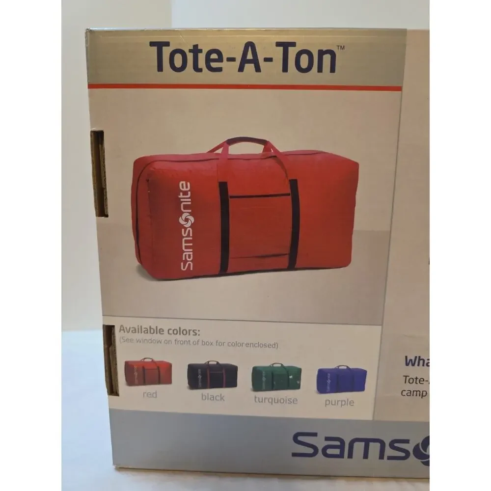 Samsonite Tote-a-ton 32.5 Inch Duffle Luggage - Black with Red